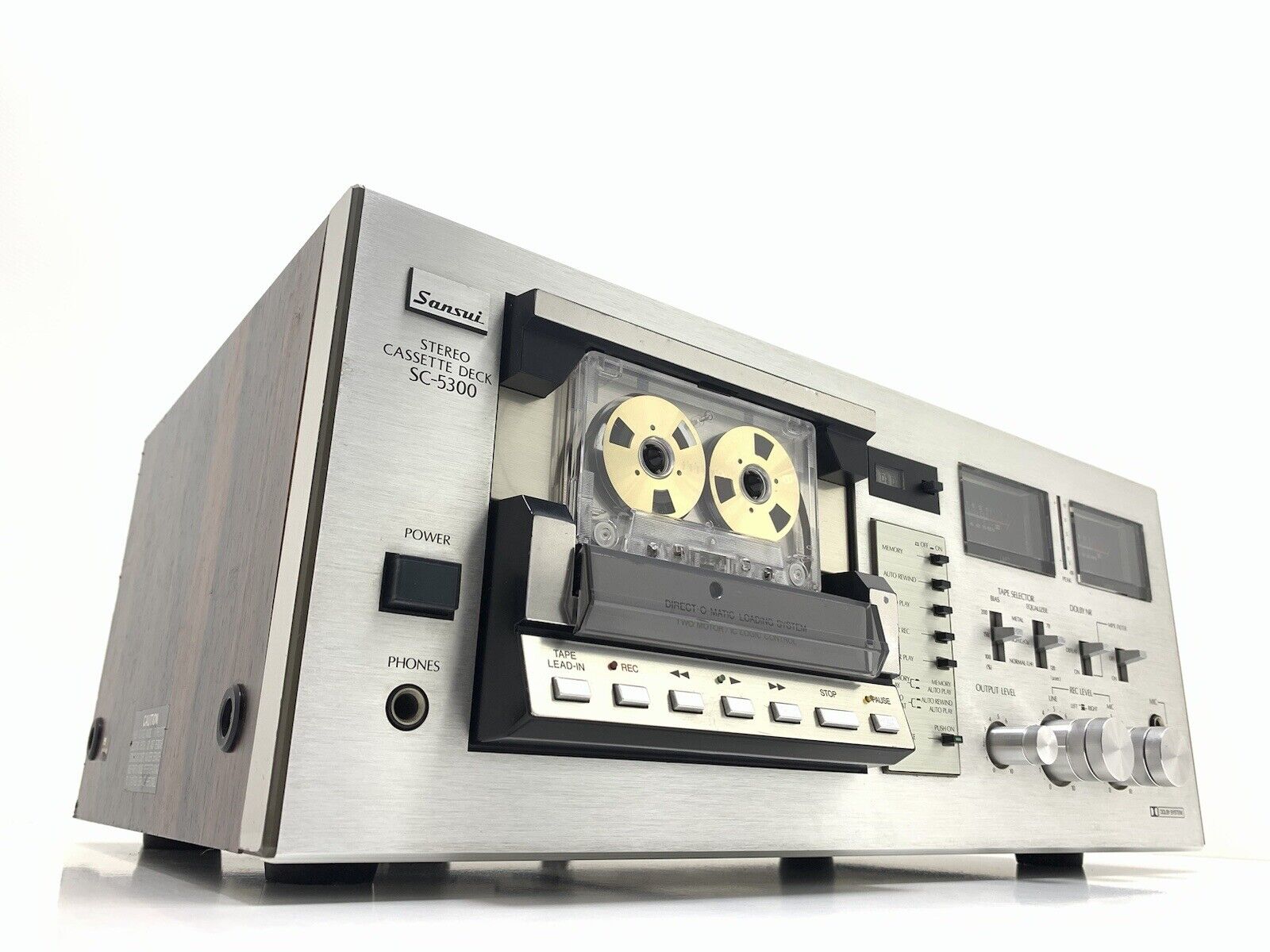 SANSUI SC-5300 2 Head Stereo Tape Deck Vintage 1979 Hi End