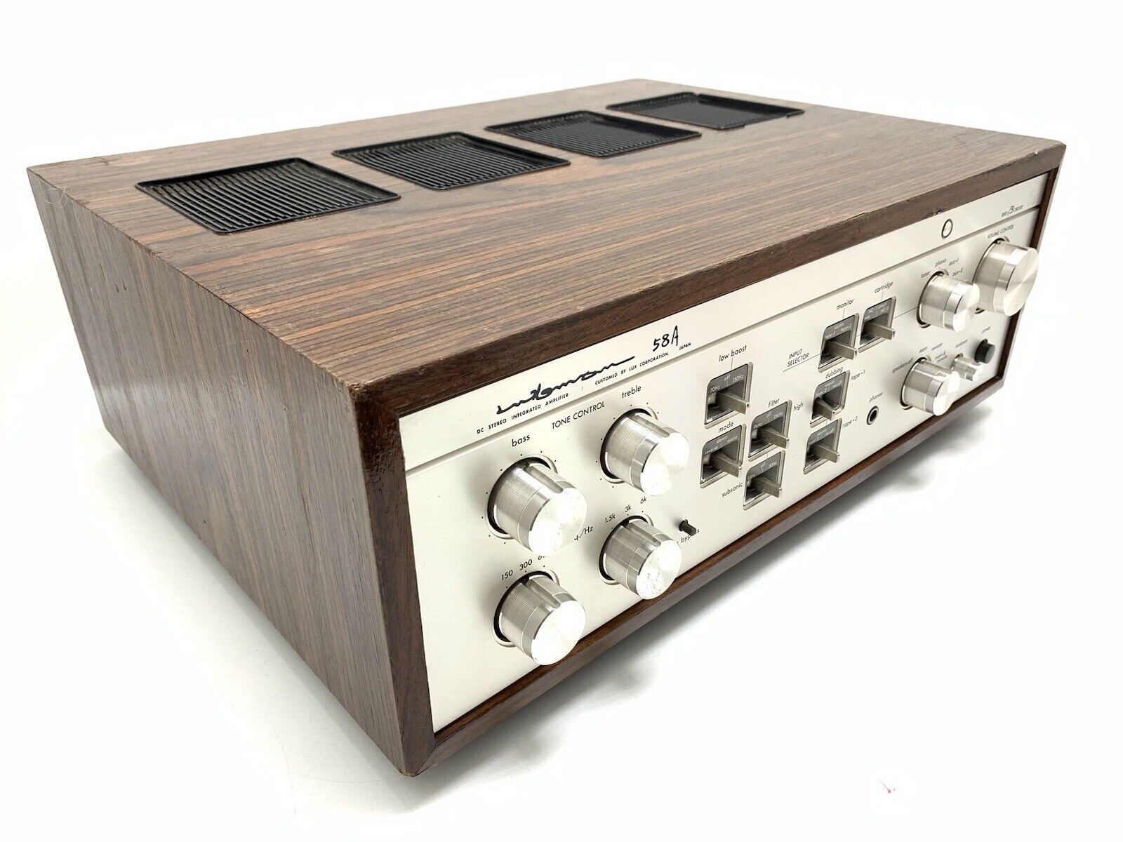LUXMAN L 58A Stereo Integrated Amplifier 2X 100W RMS Vintage 1980 WORK Good Look