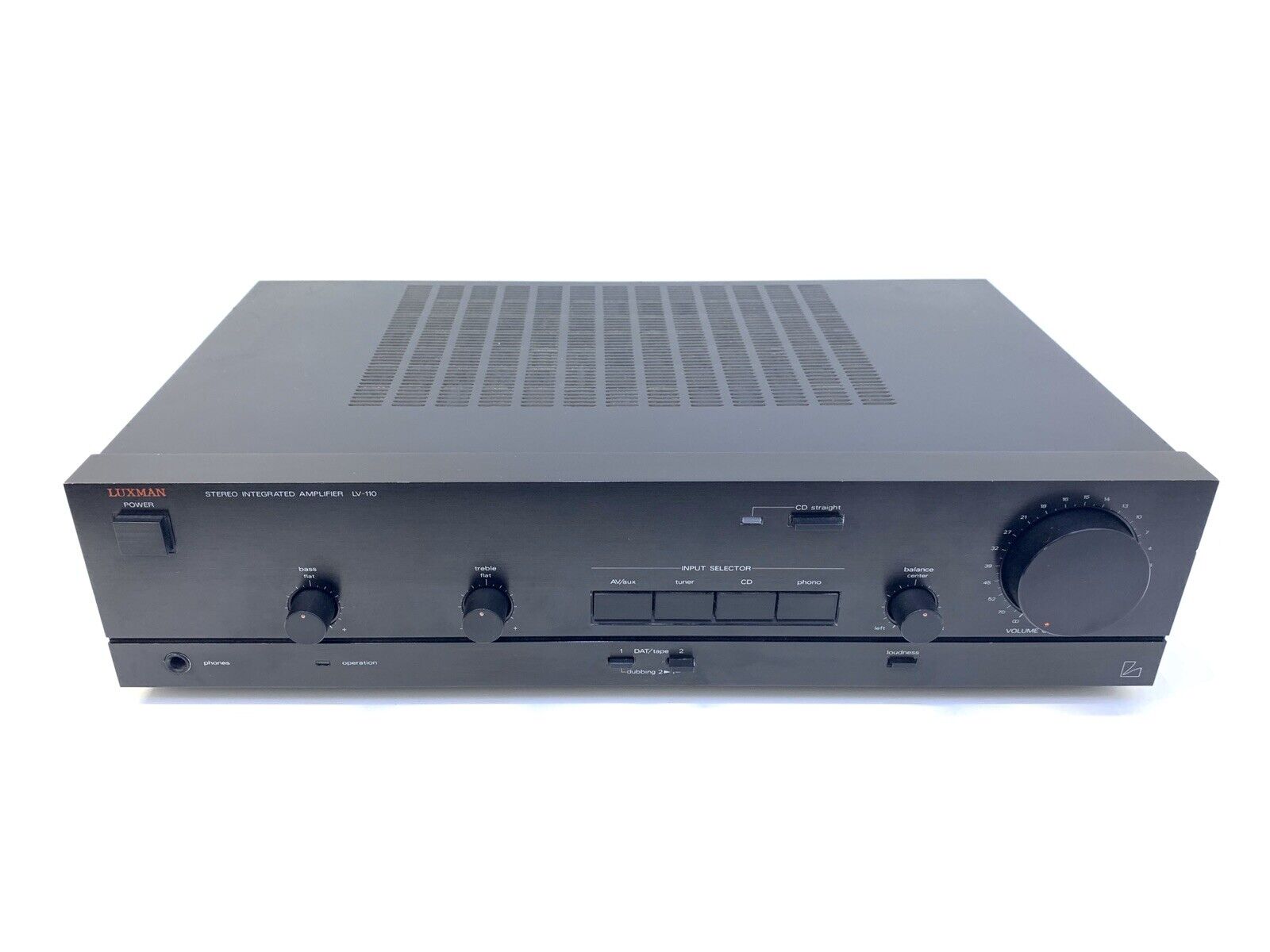 LUXMAN LV-110 Stereo Integrated Amplifier 2X 35 Watts RMS Vintage 1988 Good Look
