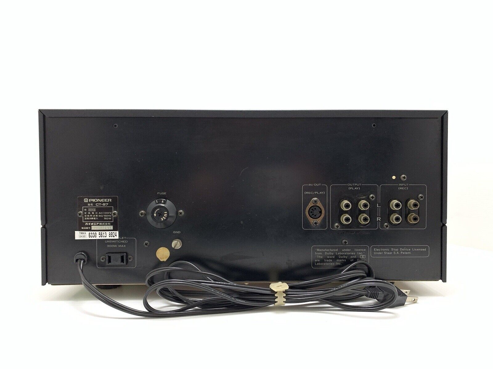 PIONEER CT-97 Rack 2 Motor 2 Head Stereo Tape Deck Vintage 1976