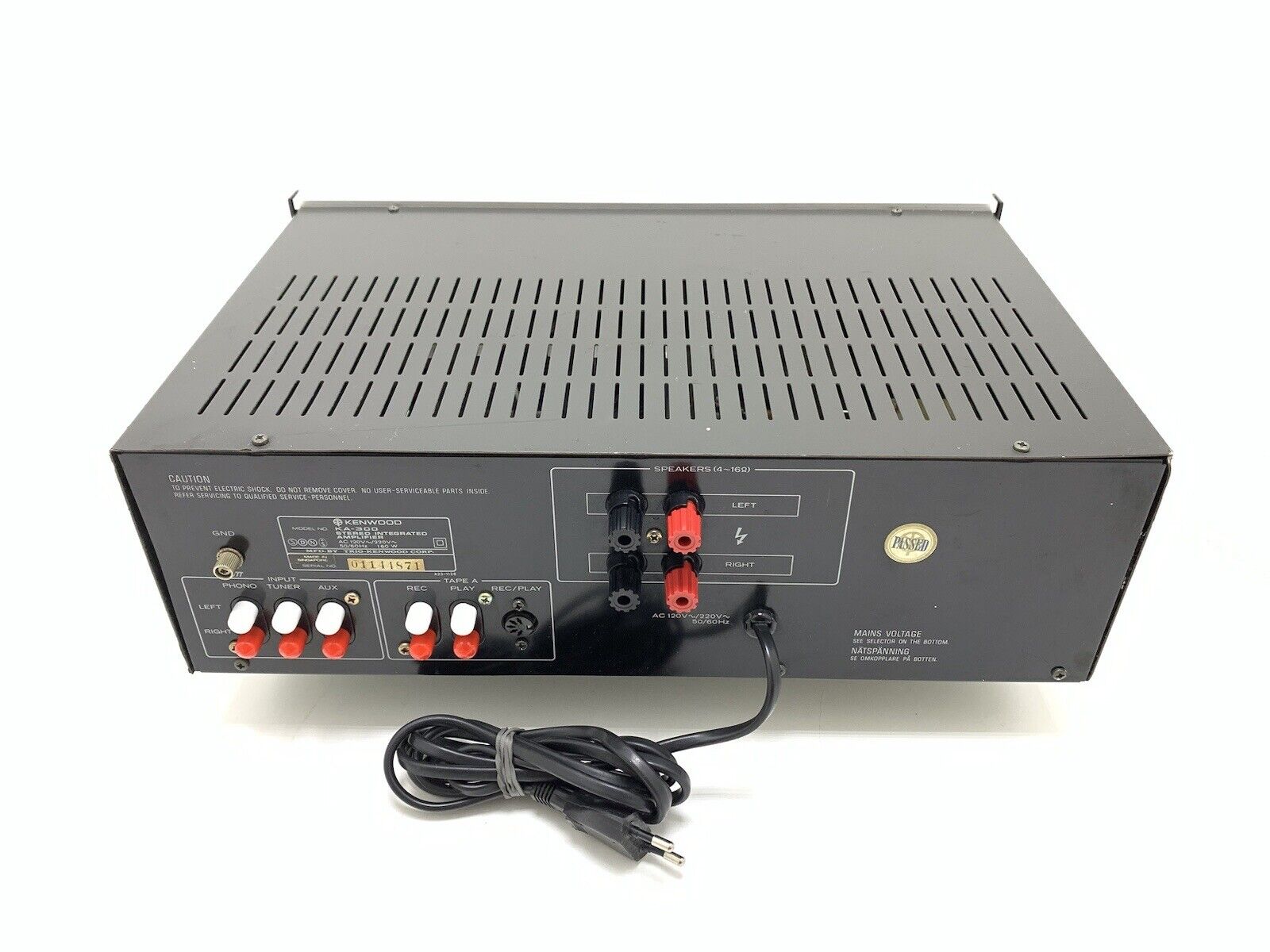 KENWOOD KA 300 Stereo Integrated Amplifier 25+25Watts RMS Vintage 1978 Good Look