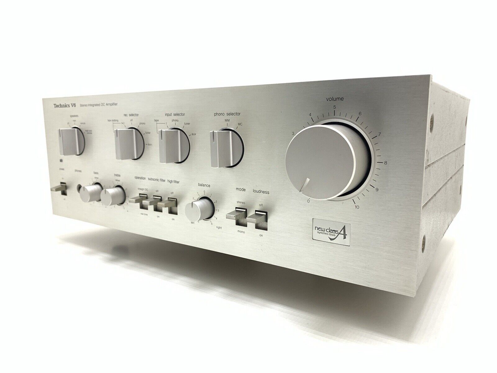 TECHNICS SU-V6 Stereo Integrated Amplifier 70+70WRMS Vintage 1980 Work GOOD LOOK