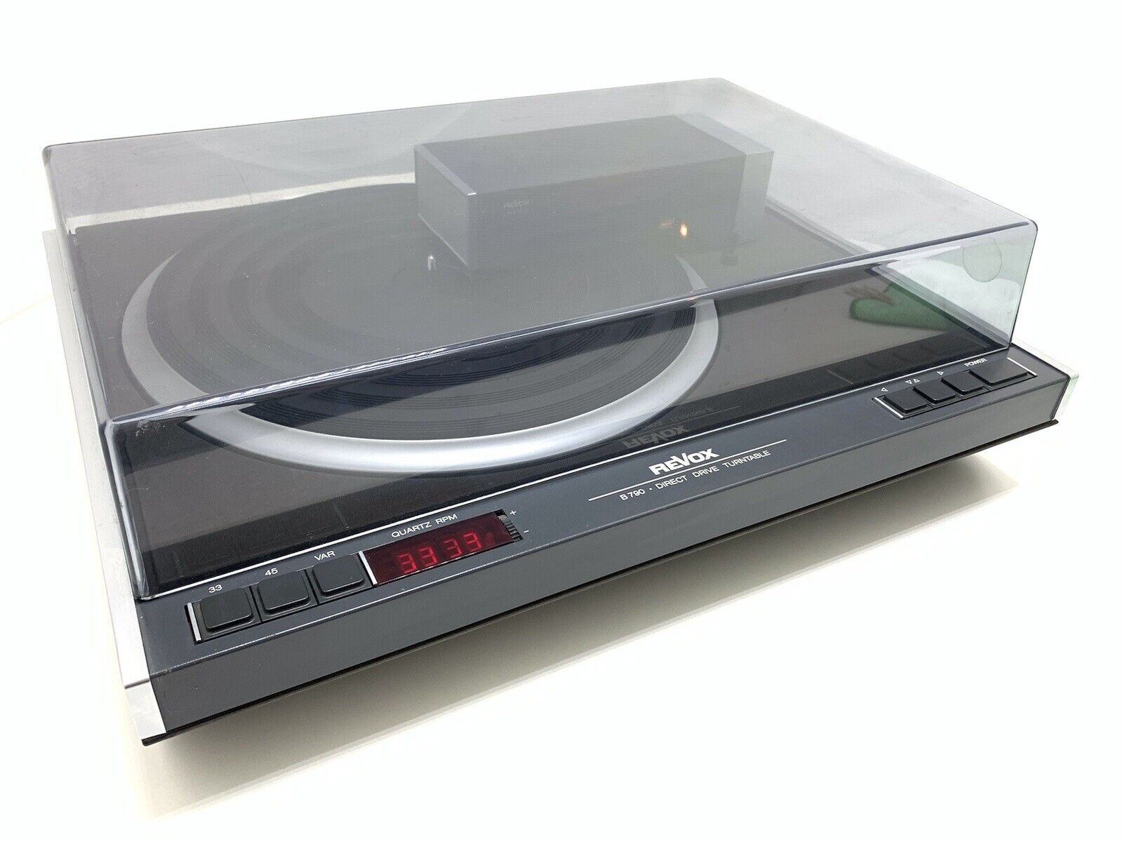 REVOX B 790 Turntable Direct Drive Linear Tracking Vintage Refurbished Good Look