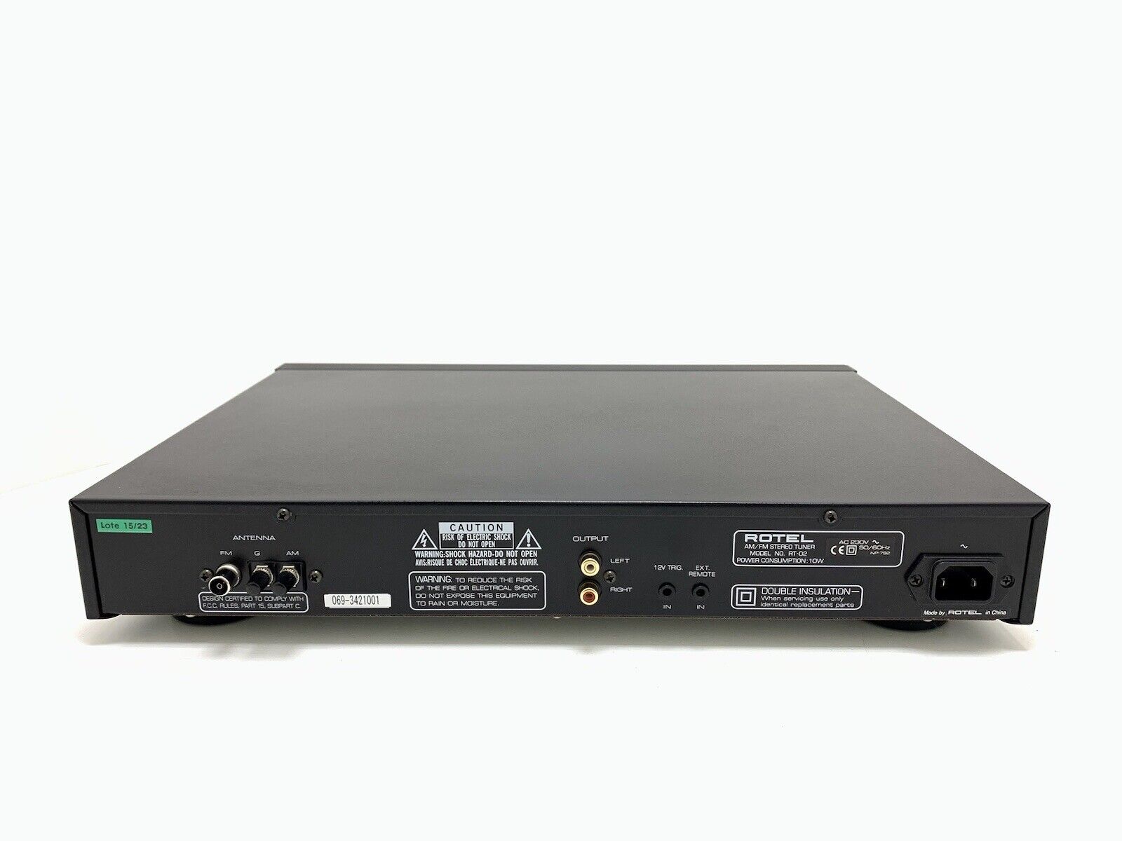 ROTEL RT 02 AM/FM Stereo Tuner Digital RDS Remote Hi End Vintage WORK Good Look