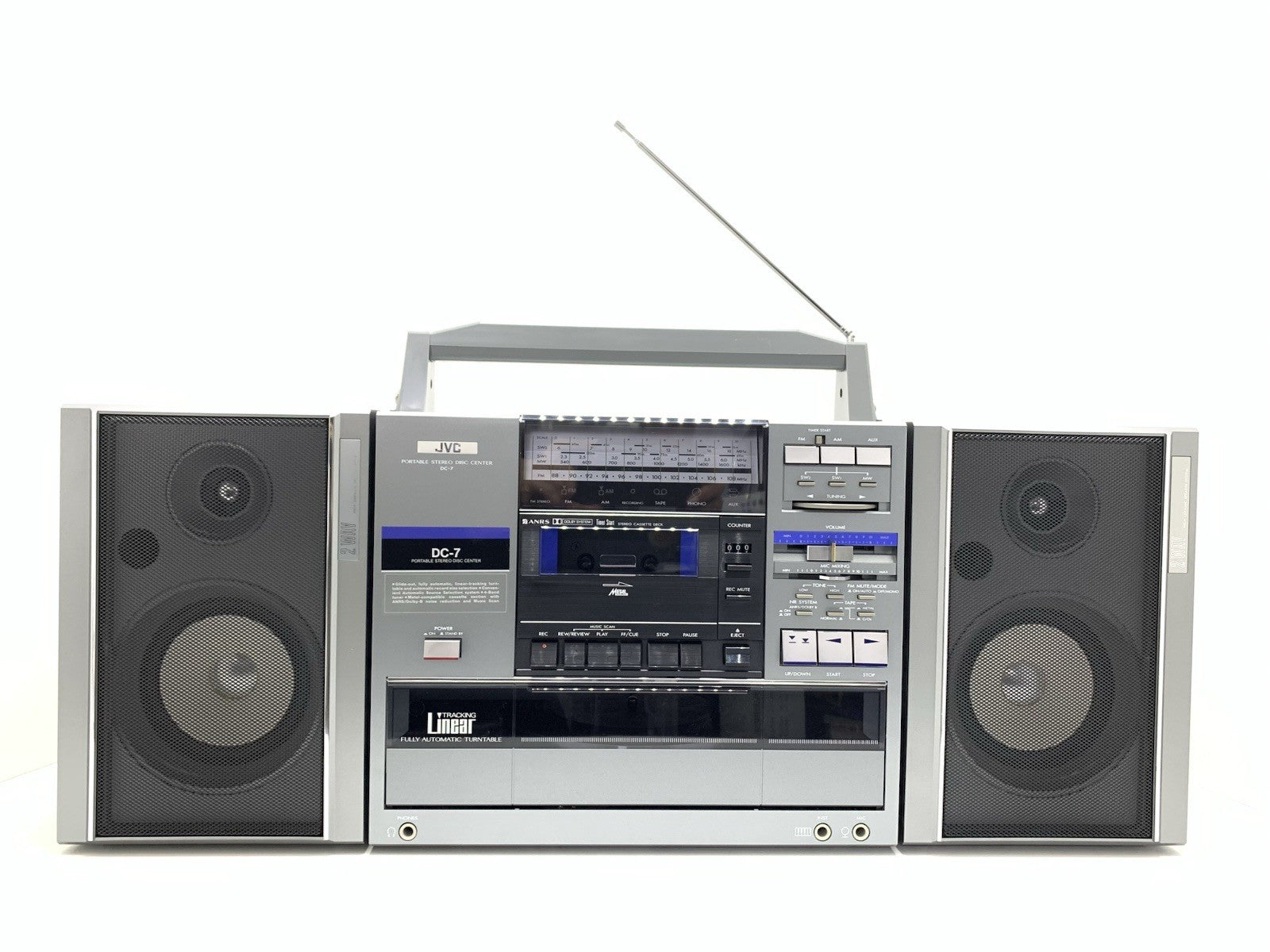 JVC DC7 BOOMBOX STEREO Radio Cassette Turntable Vintage OLD STOCK NEW NEVER USED