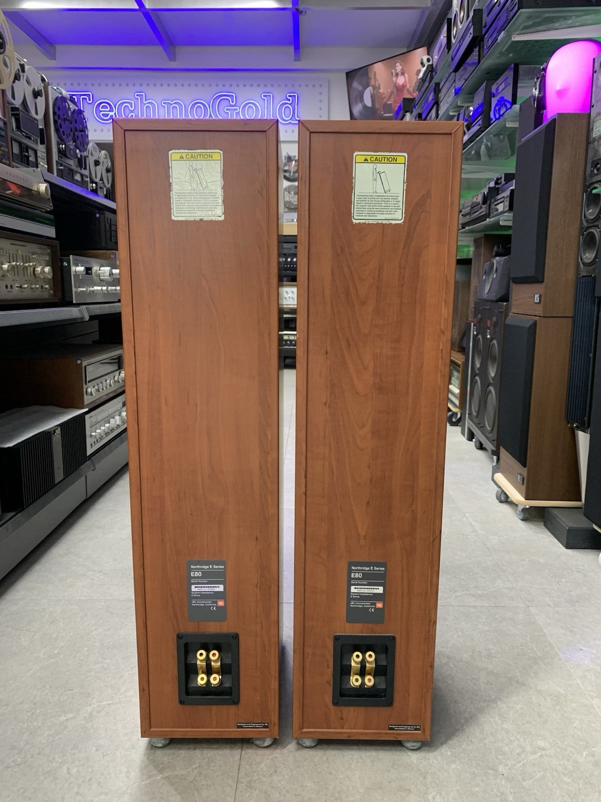 JBL E80 Northridge Monitor Speakers 400 Watts RMS Vintage 2003 WORK Good Look