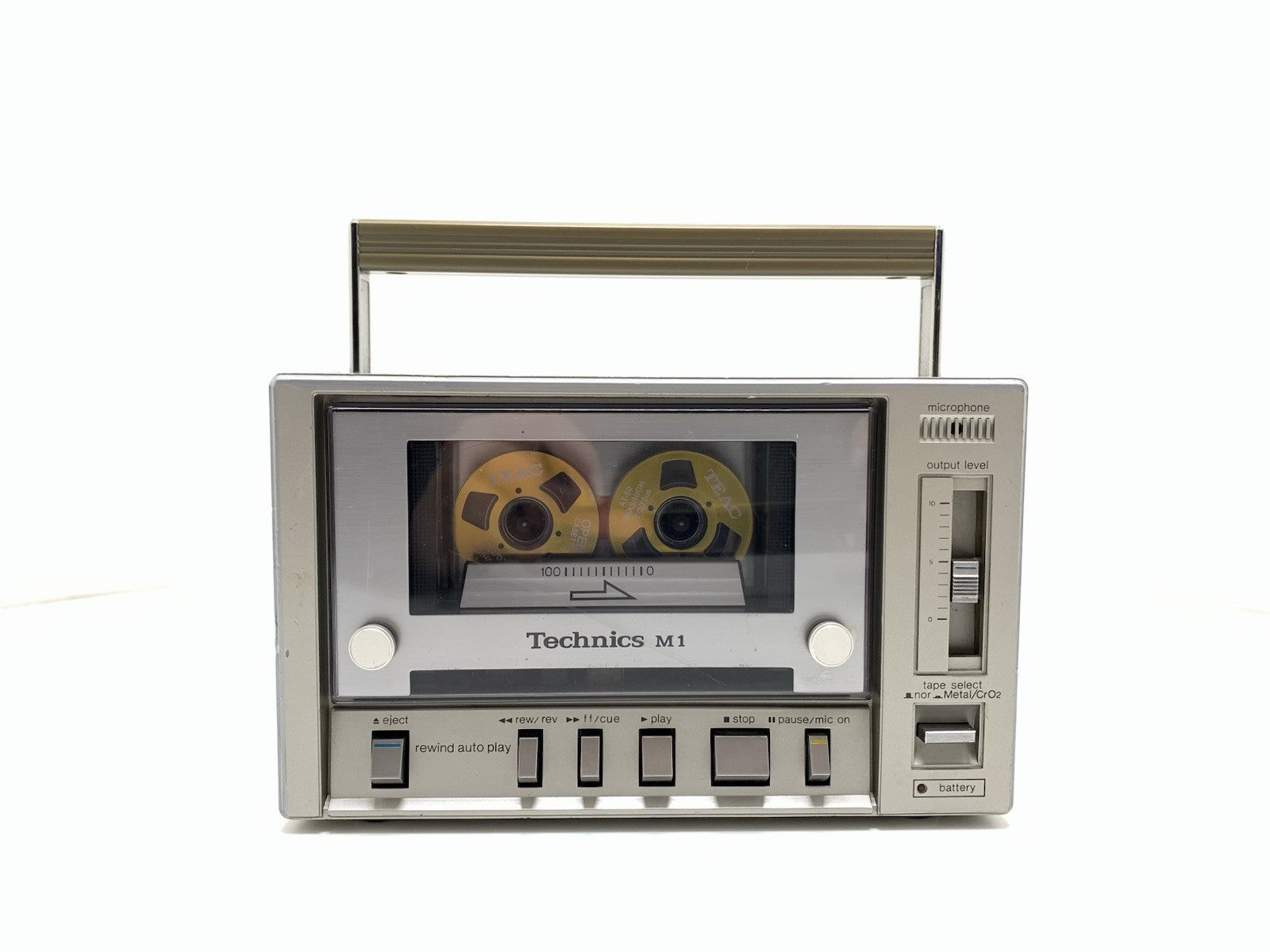 TECHNICS RS M1 Stereo Cassette Tape Deck 2 Head Vintage 1981 Working Good Look