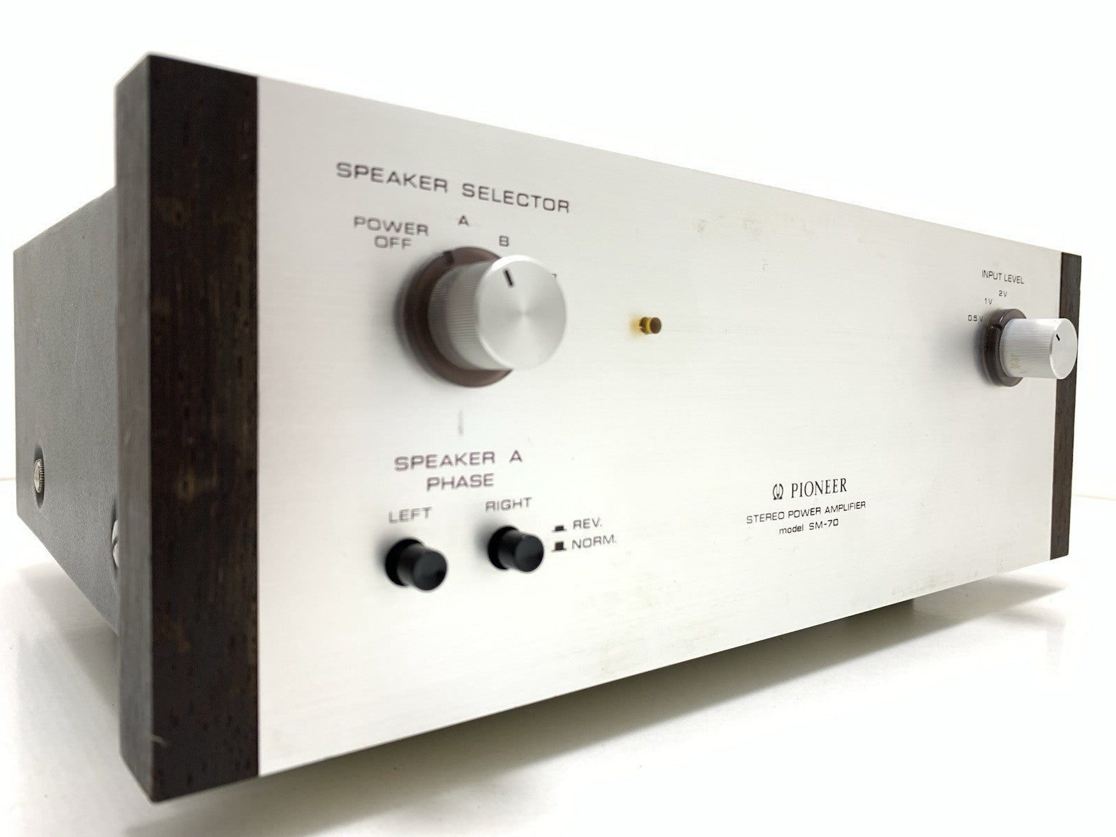 PIONEER SM-70 SM700 Stereo Power Amplifier 20+20W RMS Vintage 1969 WORK GoodLook