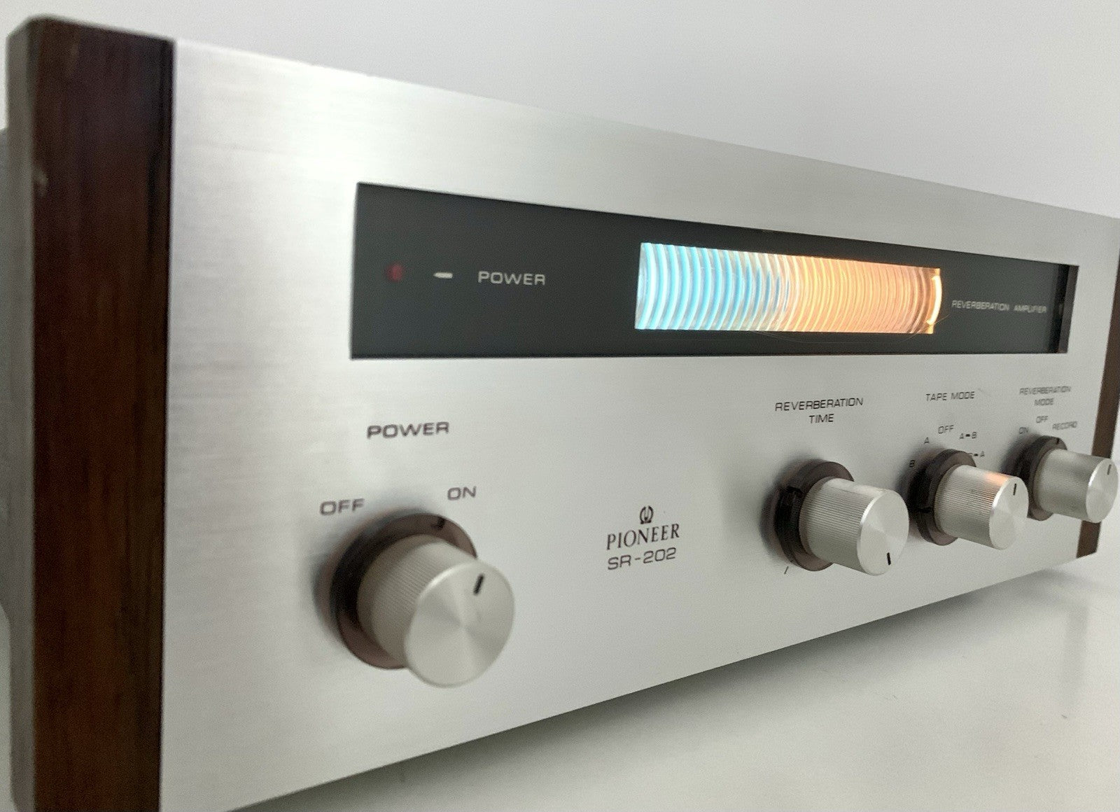 PIONEER Stereo REVERBERATION AMPLIFIER SR 202 Vintage 1969 Work PERFECT GoodLook