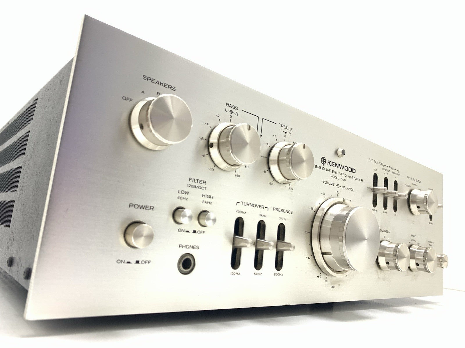 KENWOOD Model 500 SUPREME Integrated Amplifier 2X 100WRMS Vintage 1975 Good Look