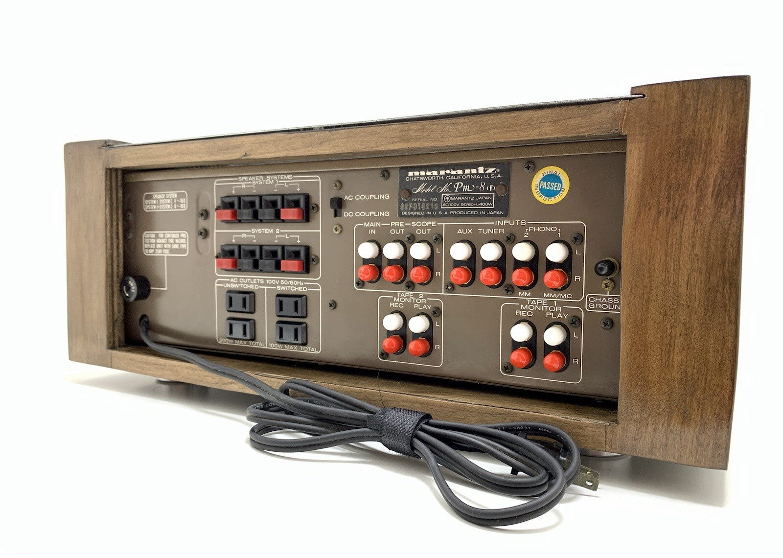 Marantz Pm 8 Console Stereo Verstärker Vintage Wood Box Refurbished Work