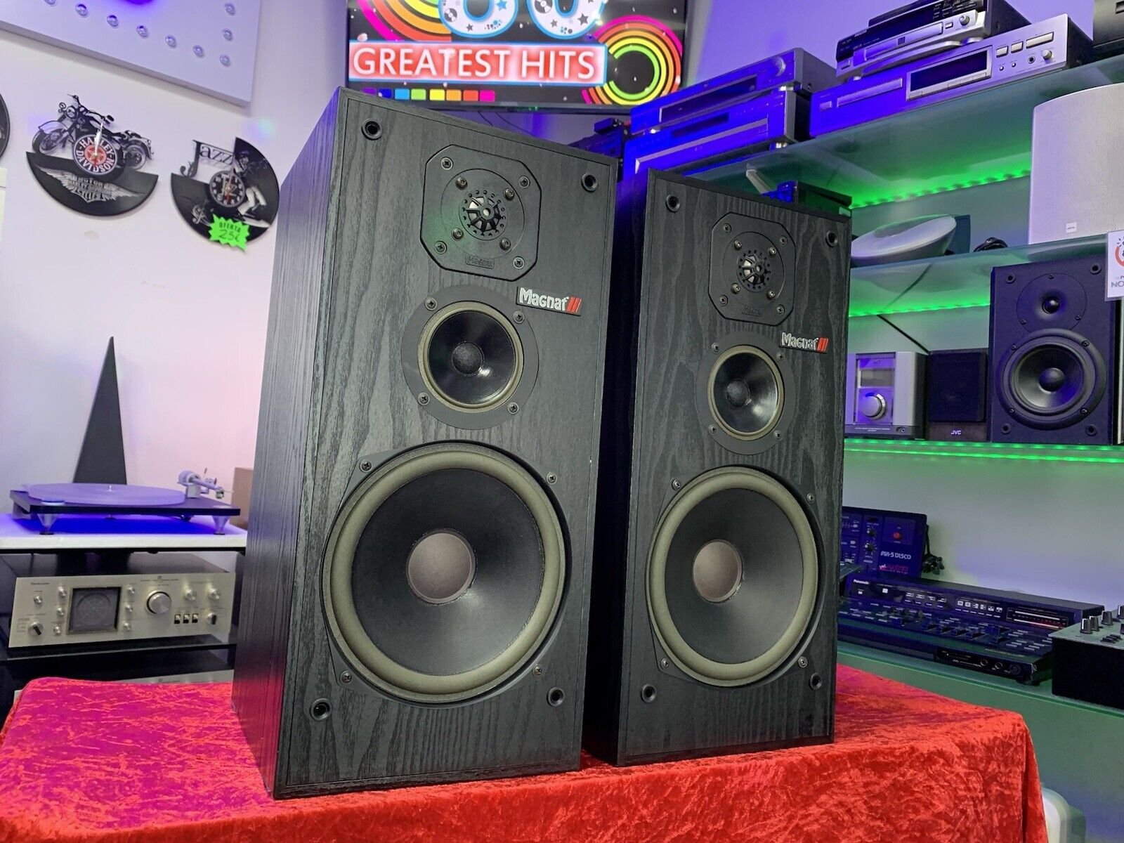 MAGNAT CONCEPT 3 Speaker 3 Way 130 Watts RMS Vintage WORK Good Look
