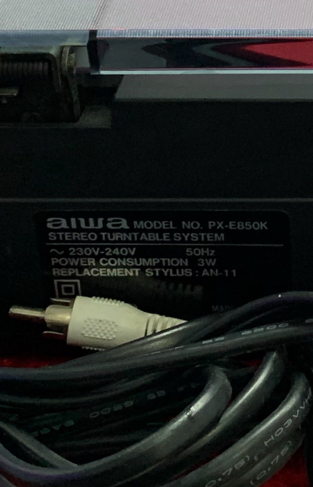 AIWA PX E850 K Belt Drive  Turntable  Vintage 1985 Work Good Look