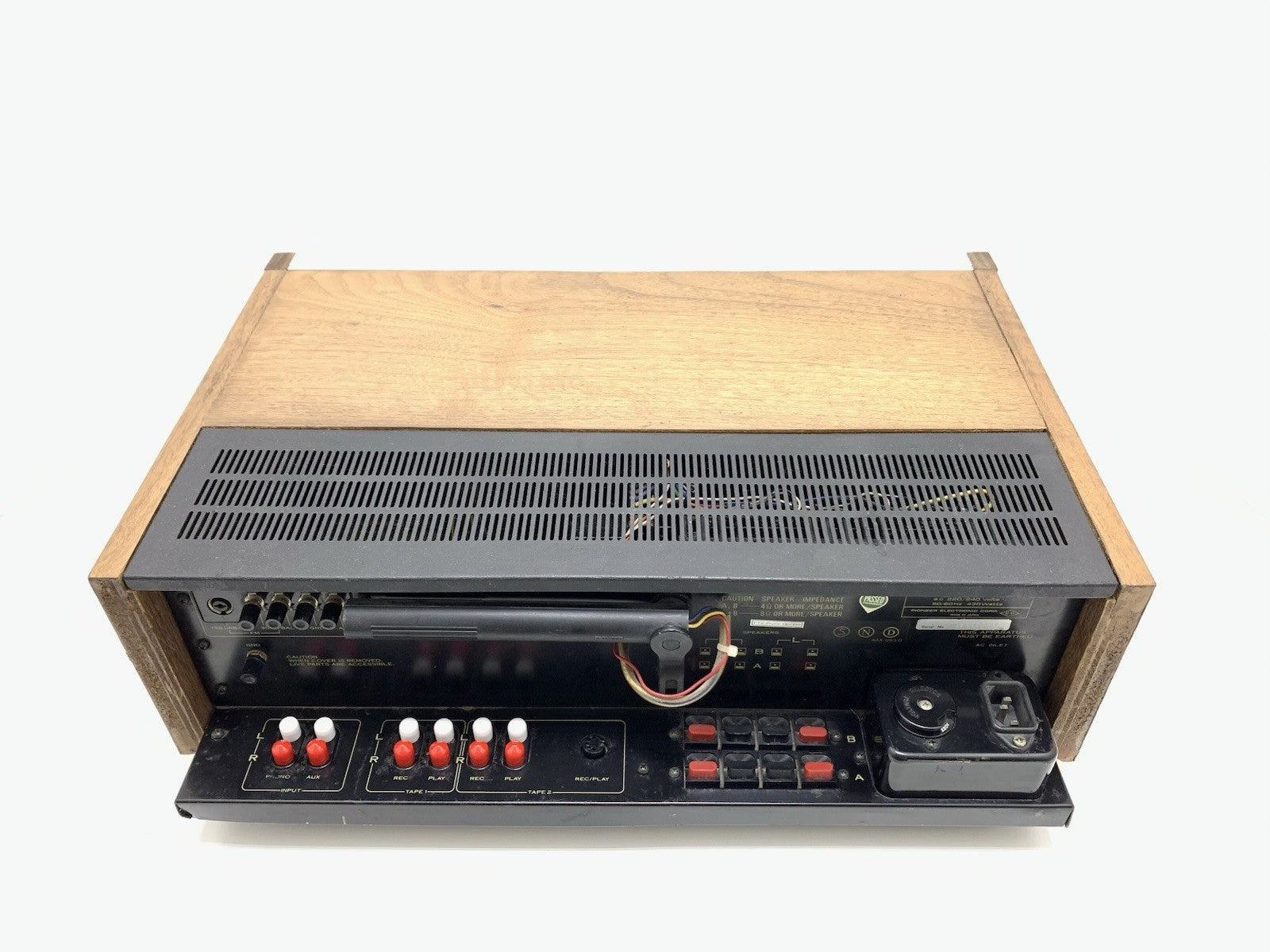 PIONEER SX 750 AM FM Stereo Receiver 50+50 Watts RMS Vintage 1976 WORK Good LOOK