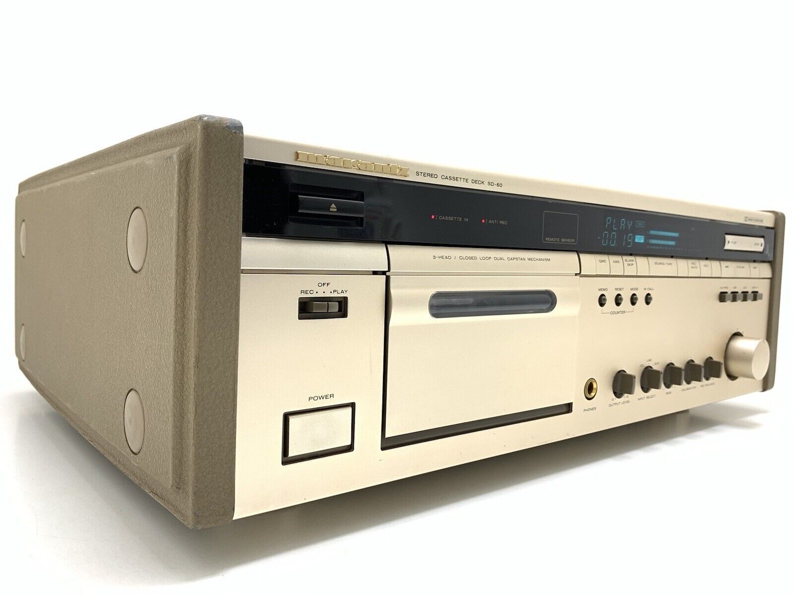 MARANTZ SD 60 Stereo Cassette Deck 3Head HXPro Vintage 1989 HiEnd WORK Good Look
