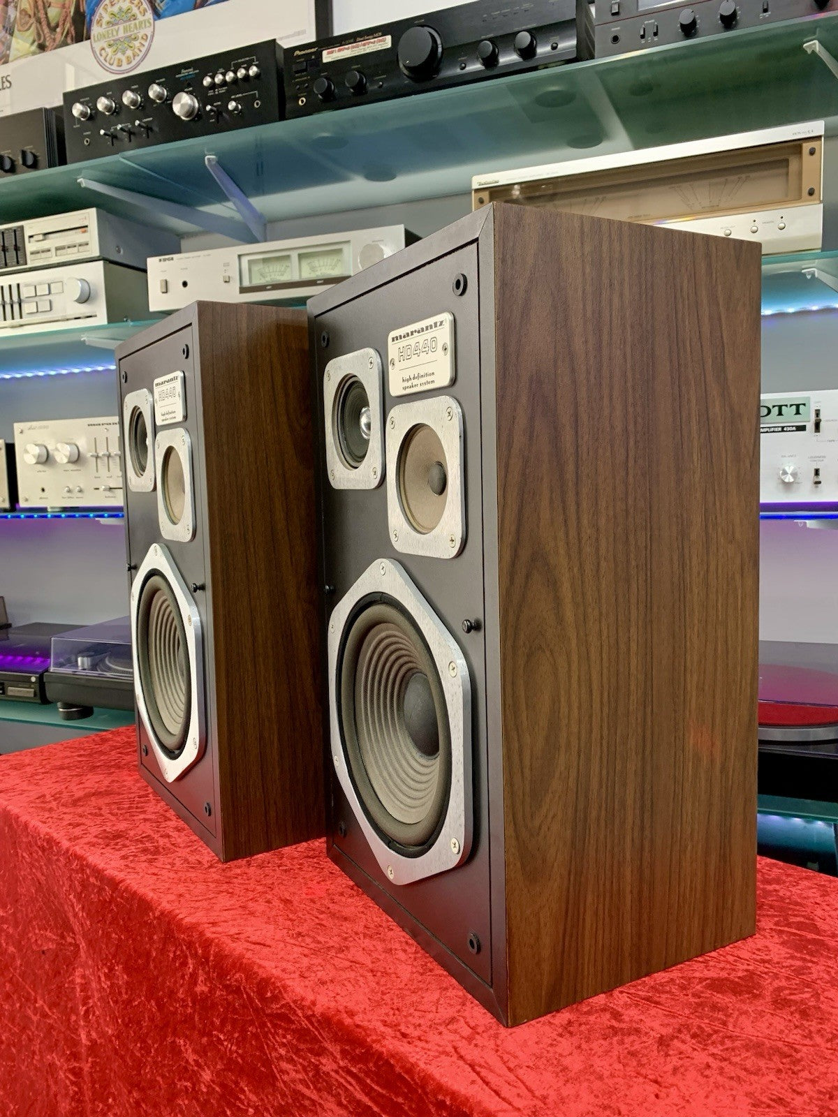 MARANTZ HD 440 Hi End Original Speakers 3Way 80Watts Vintage 1977 Work Good Look