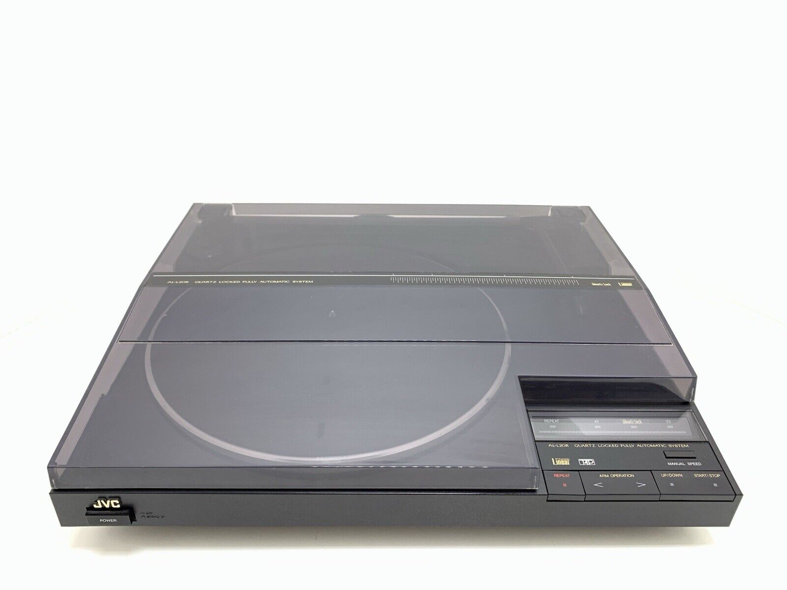 JVC AL L20R Drive Drive Linear Track Turntable  Vintage 1980 WORK Good Look
