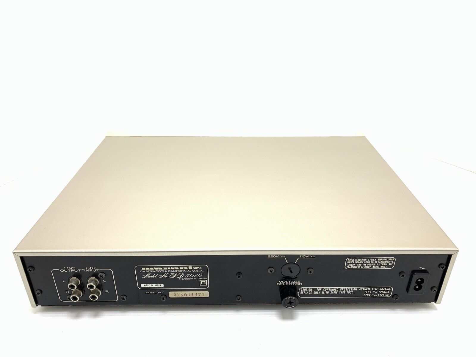 MARANTZ SD 5010 Stereo Cassette Deck 2 Head Vintage 1980 High End WORK Good Look