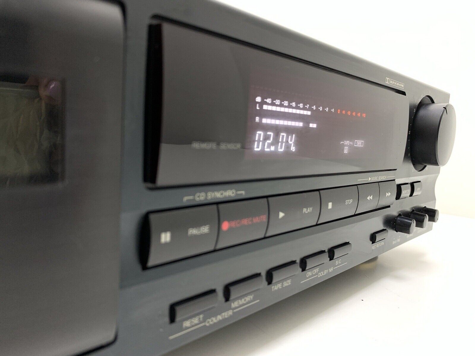 DENON DRM-740 Stereo Cassette Tape Deck 3 Head Vintage 1995 HiEnd WORK Good Look