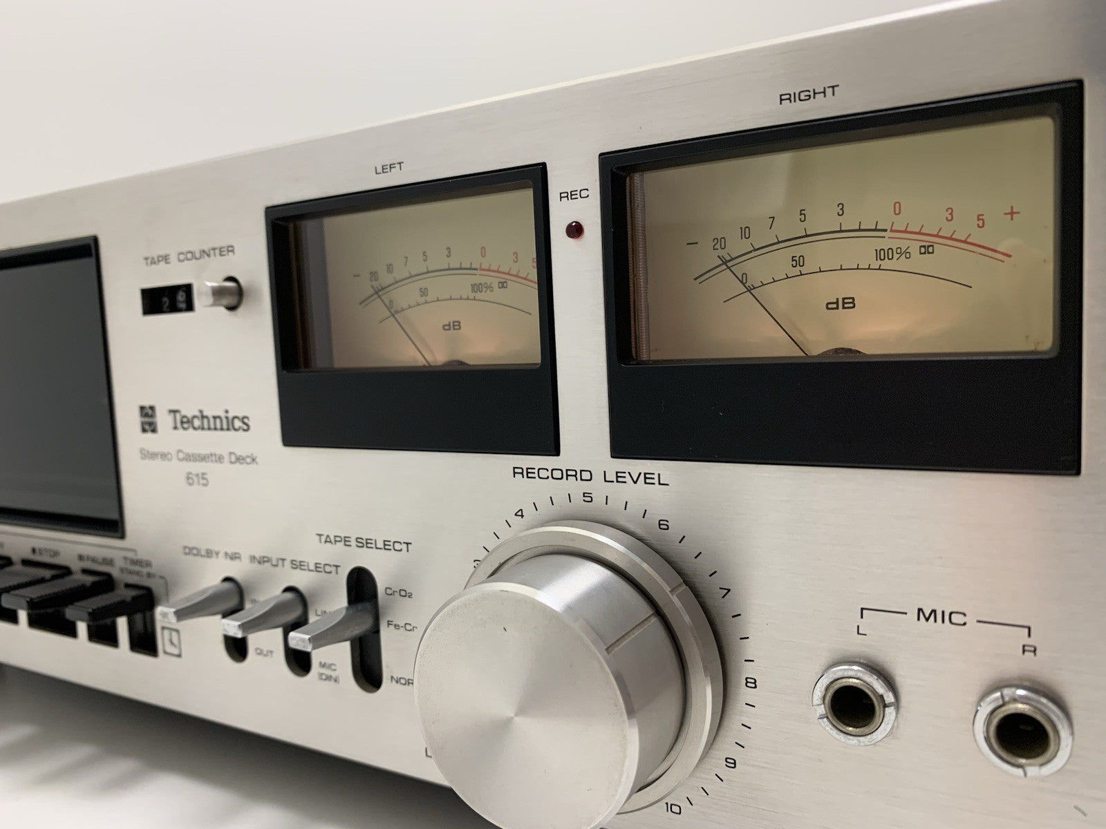 TECHNICS RS 615 US Stereo Cassette Tape Deck 2 Head Vintage 1976