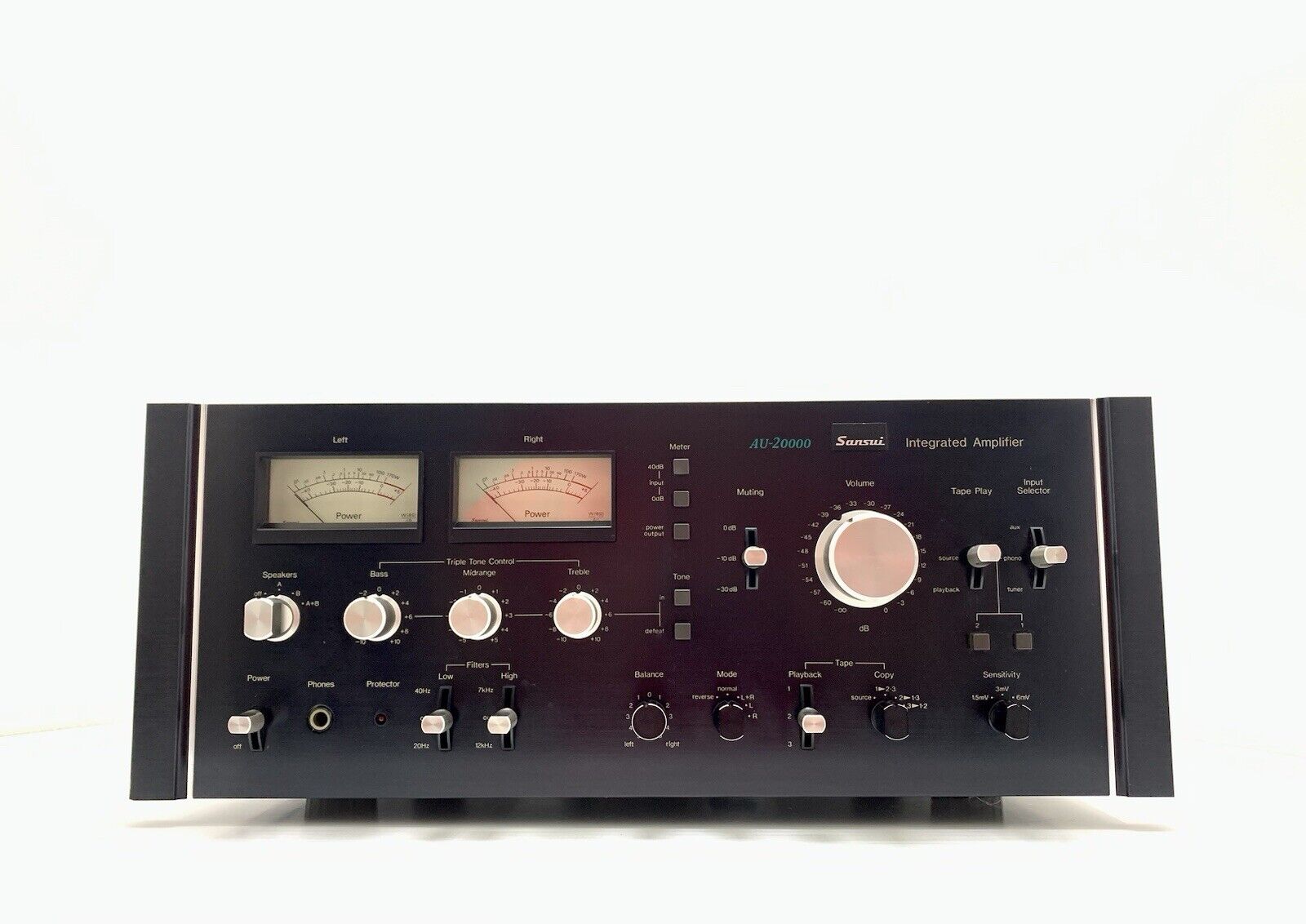 SANSUI AU 20000 Integrated Stereo Amplifier 170+170 WRMS Vintage 1975 LIKE NEW