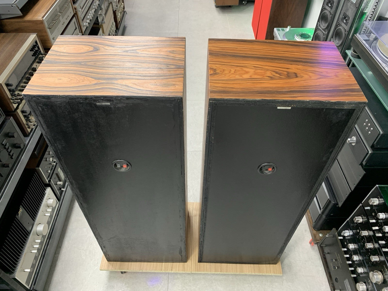 KENWOOD JL 988AV Hi End 5 Speakers 4 Way Premium Rosewood Vintage 1980 WORK Good