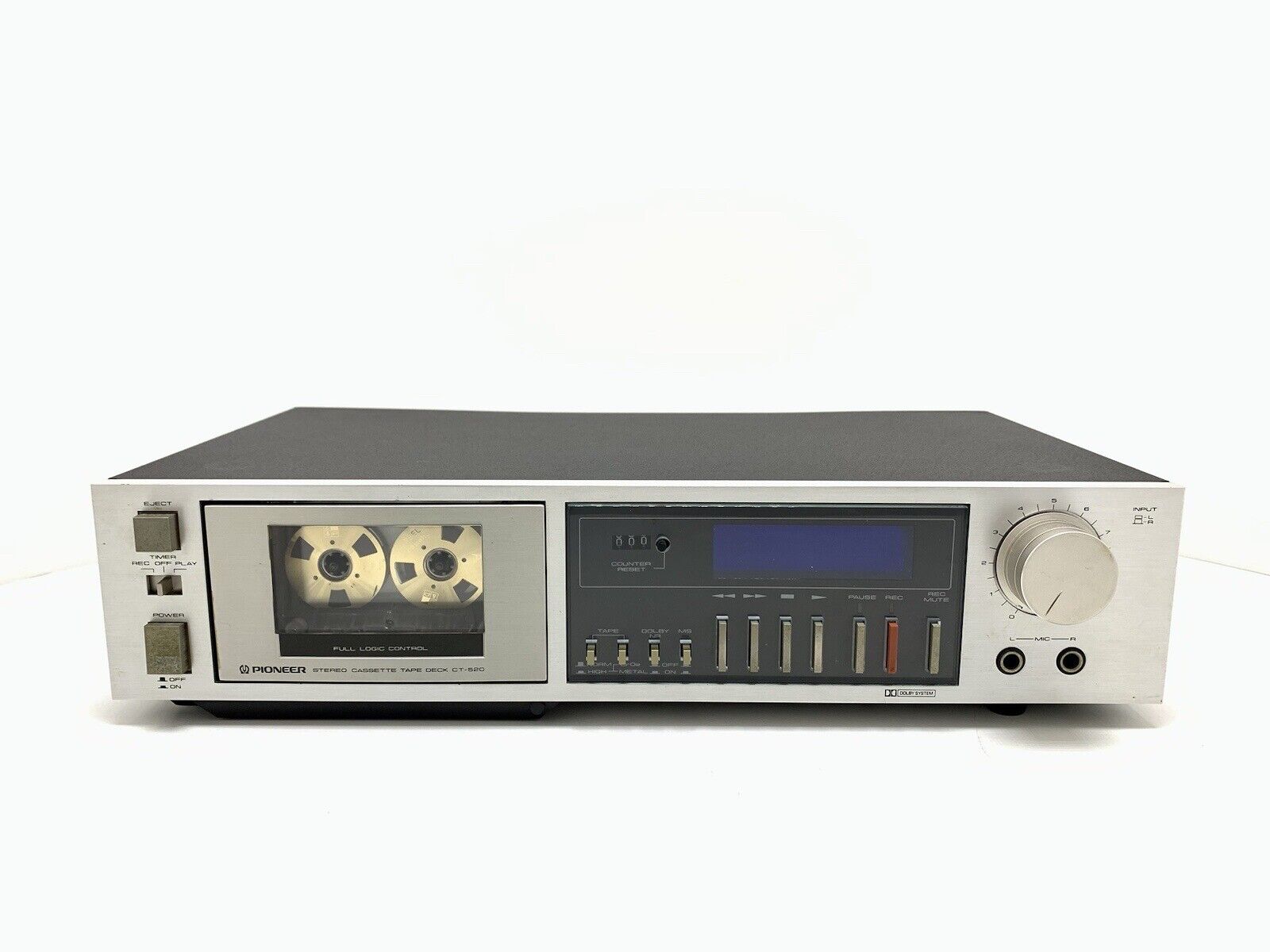 PIONEER CT-520 Stereo Cassette Tape Deck 2 Head Vintage 1981 WORK Good Look