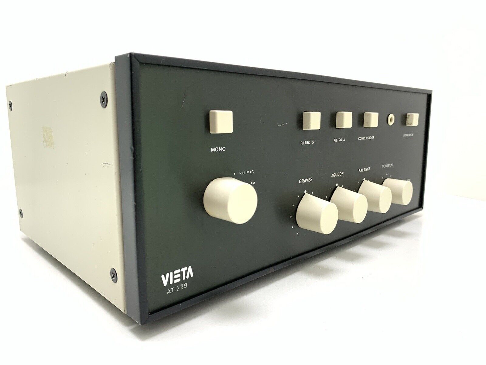 VIETA AT-229 B Integrated Stereo Amplifier 2 X 30 WRMS Vintage WORKING Good Look