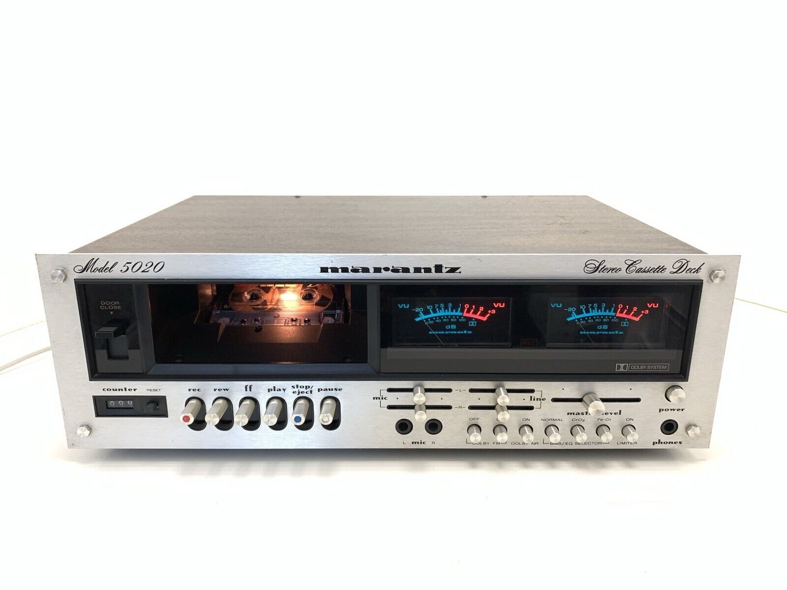 MARANTZ 5020 Stereo Cassette Tape Deck 2 Head Vintage 1977 Hi End WORK Good Look