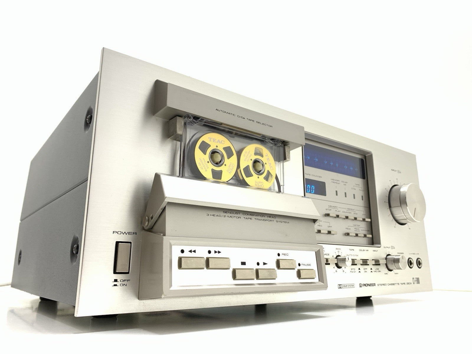 PIONEER CT F900 3 Head Stereo Tape Deck BLUE LINE Vintage 1978 WORK Good Look