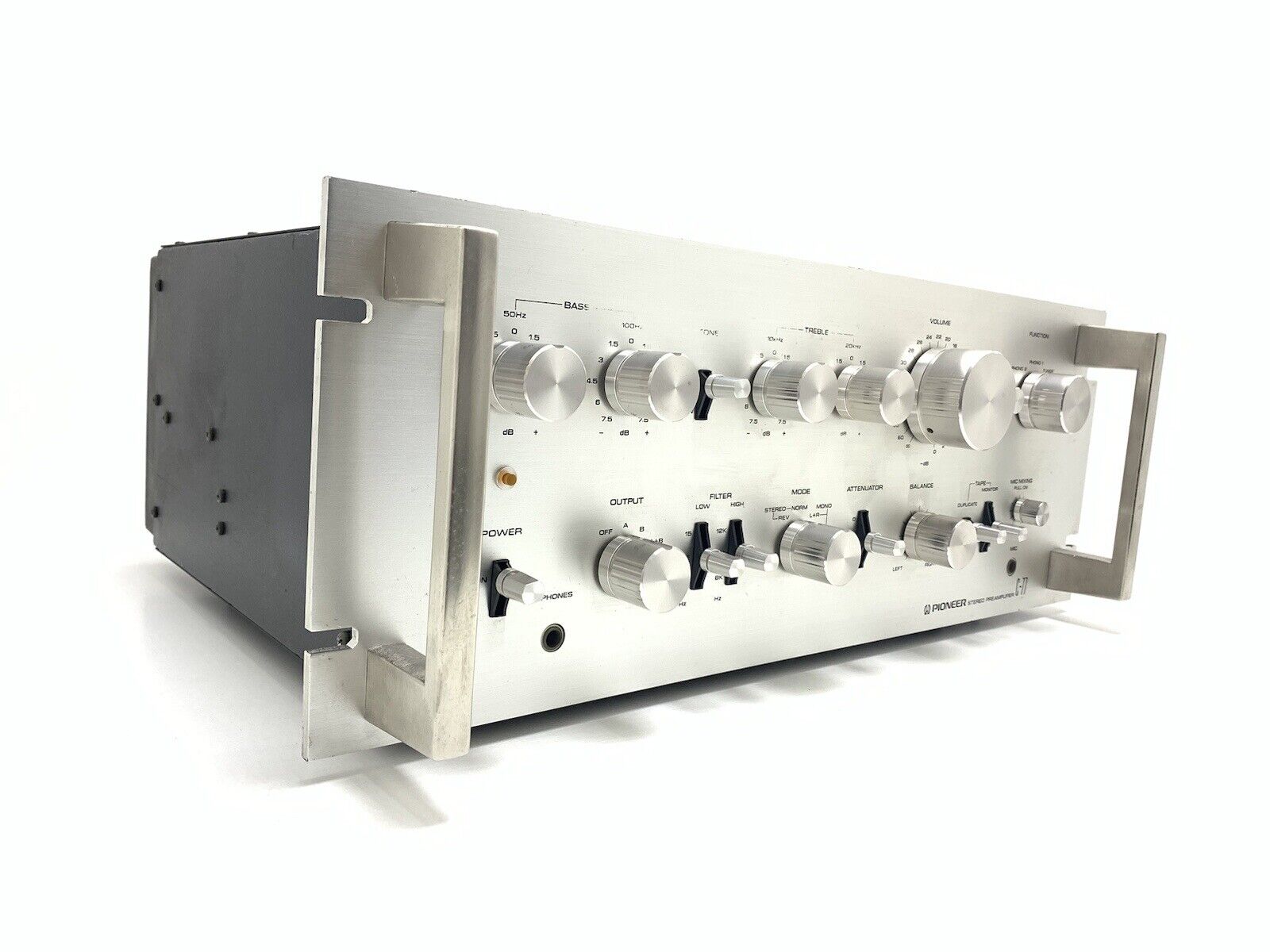 PIONEER C 77 SPEC 1 Stereo Pre Amplifier Vintage 1977 Work Refurbished Good Look