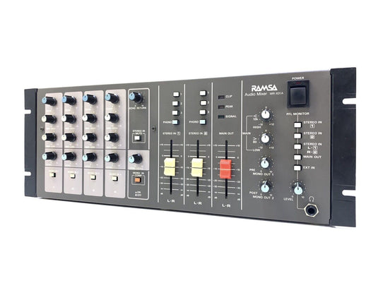 PANASONIC Ramsa Audio Mixer WR-M10A with Rackmount Ears Working 100% Like New