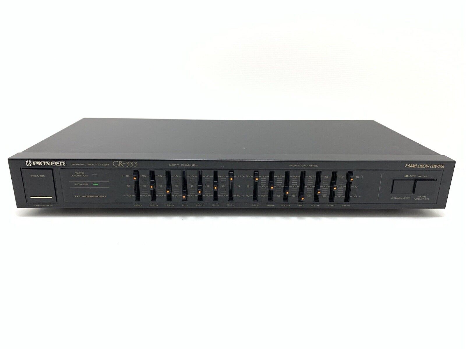 PIONEER GR 333 Stereo Graphic Equalizer 7 Bands Vintage 1989 Work HiFi Good Look