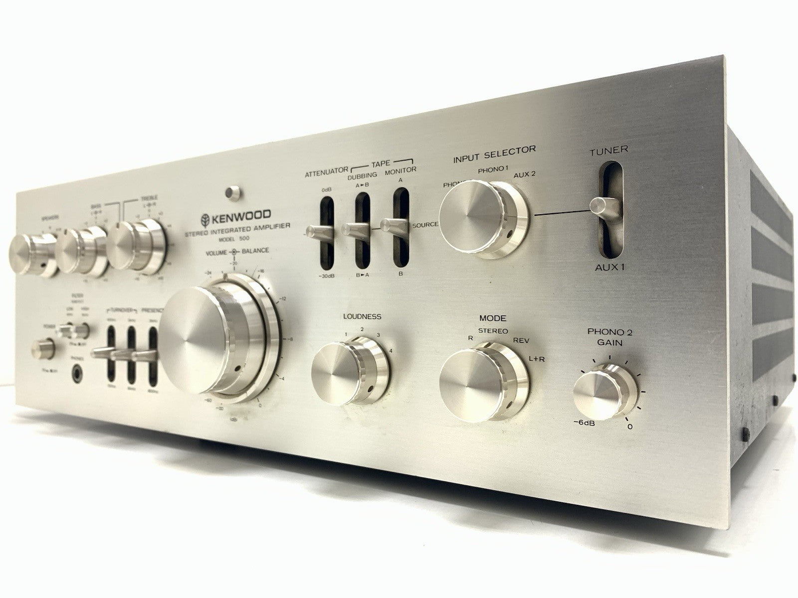 KENWOOD Model 500 SUPREME Integrated Amplifier 2X 100WRMS Vintage 1975 Good Look