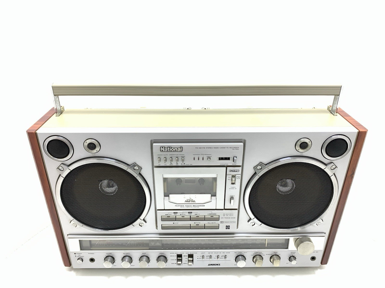 NATIONAL PANASONIC RX 7000 BOOMBOX STEREO Radio Cassette Vintage Work Good Look