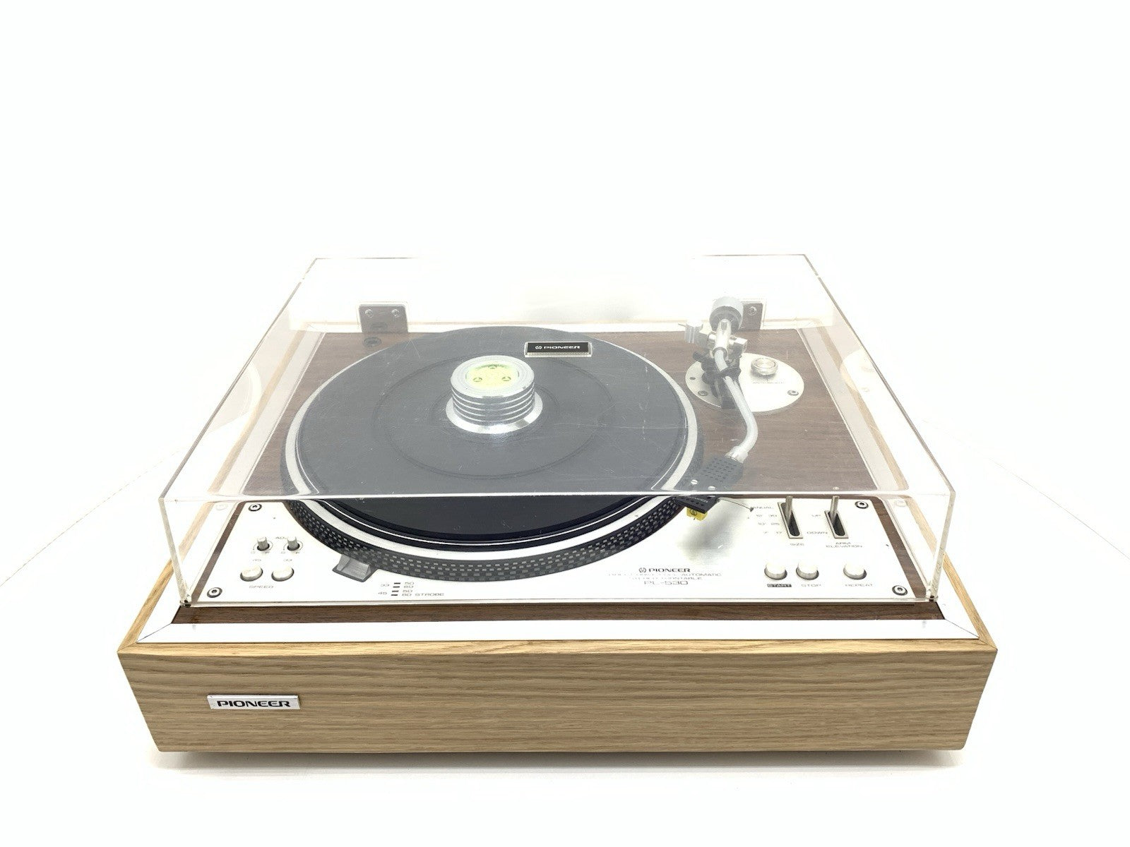 PIONEER PL 530 Turntable Direct Drive Full Automatic Vintage 1976 WORK Good Look
