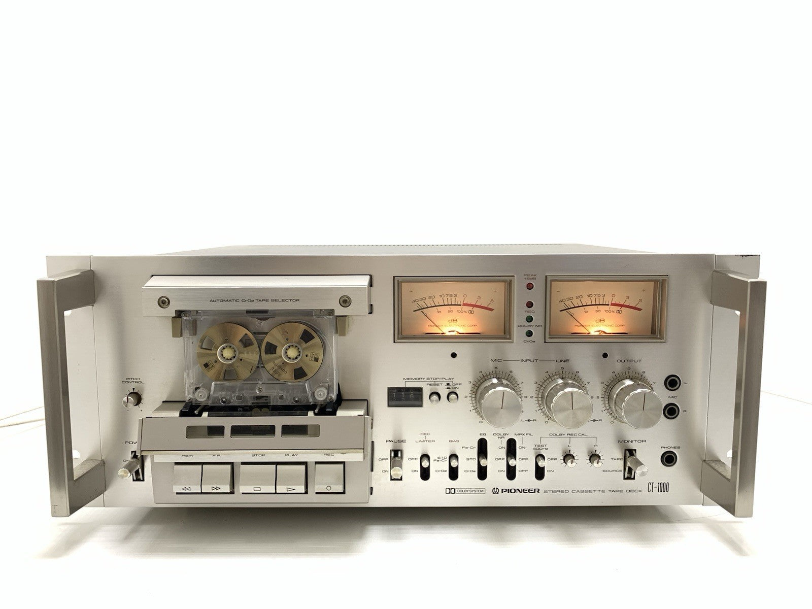 PIONEER CT 1000 CT-F1000 RACK 3 Head Stereo Tape Deck Vintage WORK Good Look