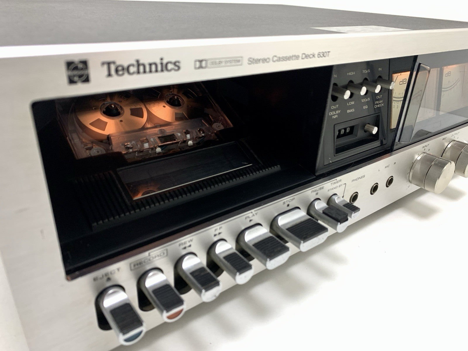 TECHNICS RS 630T Stereo Cassette Tape Deck 2 Head Vintage 1978 Work Good Look