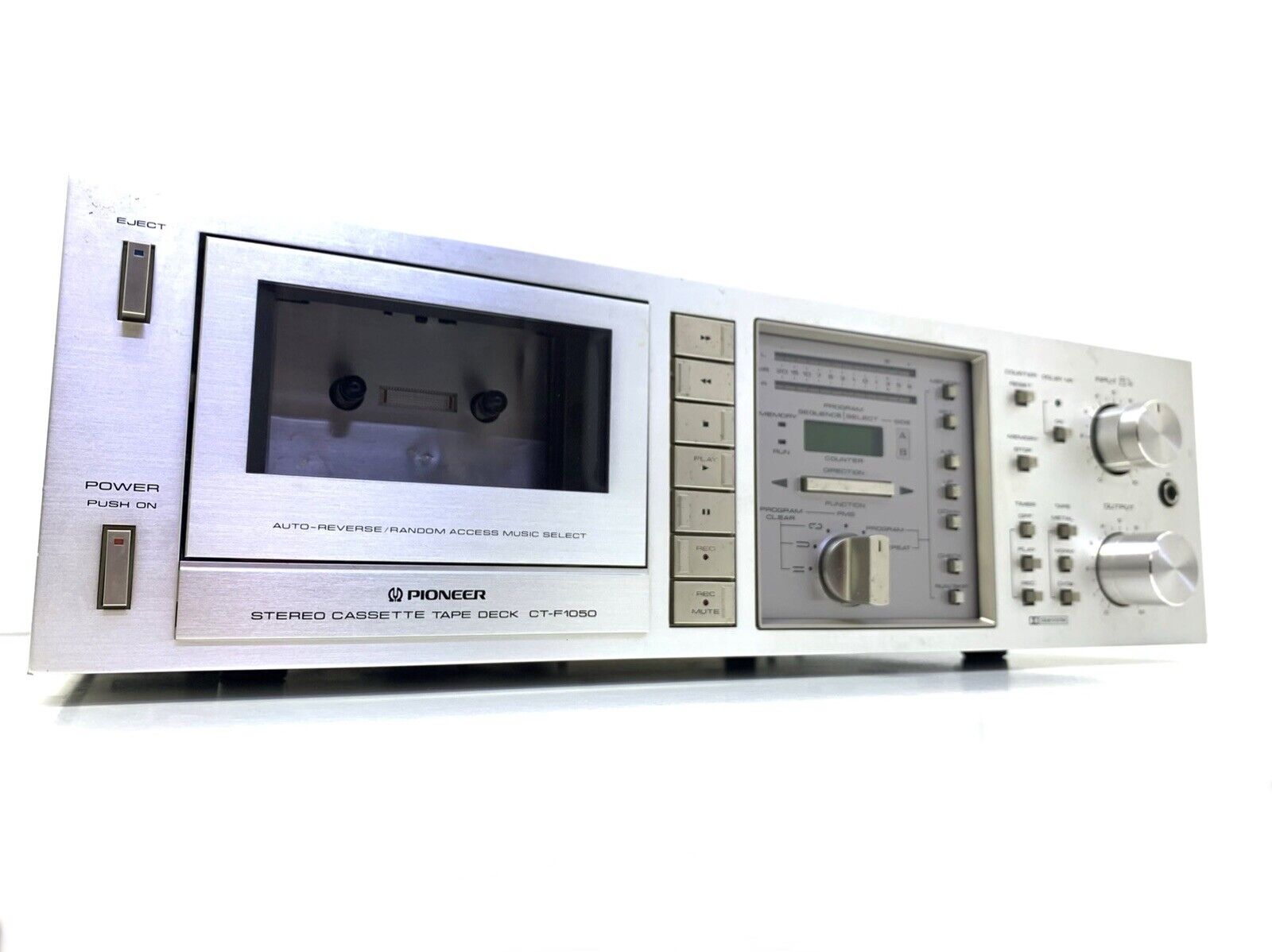 PIONEER CT-F1050 RARE 2 Motor AutoReverse Stereo Cassette Vintage 1980 Good Look