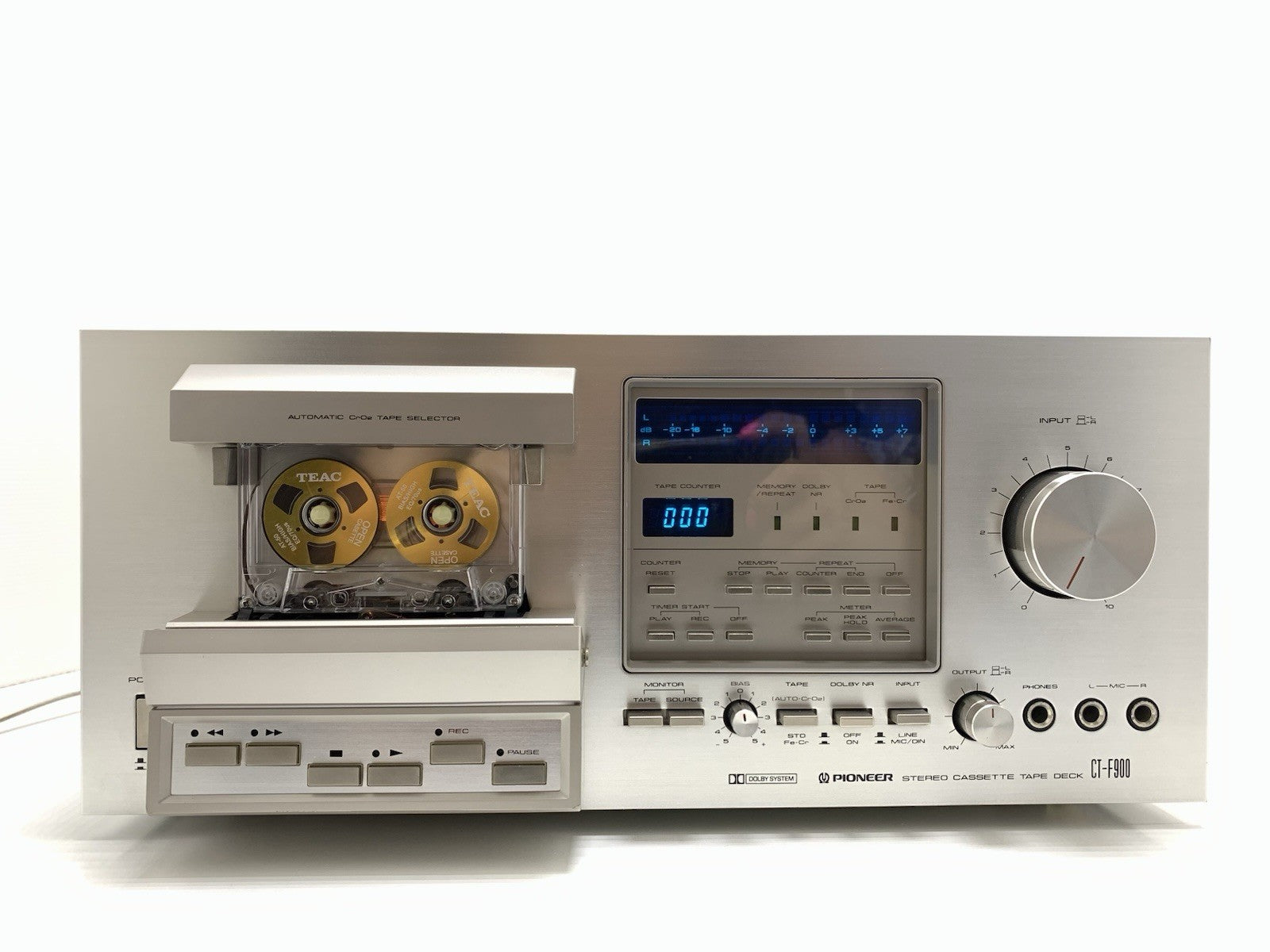 PIONEER CT F900 3 Head Stereo Tape Deck BLUE LINE Vintage 1978 WORK Good Look