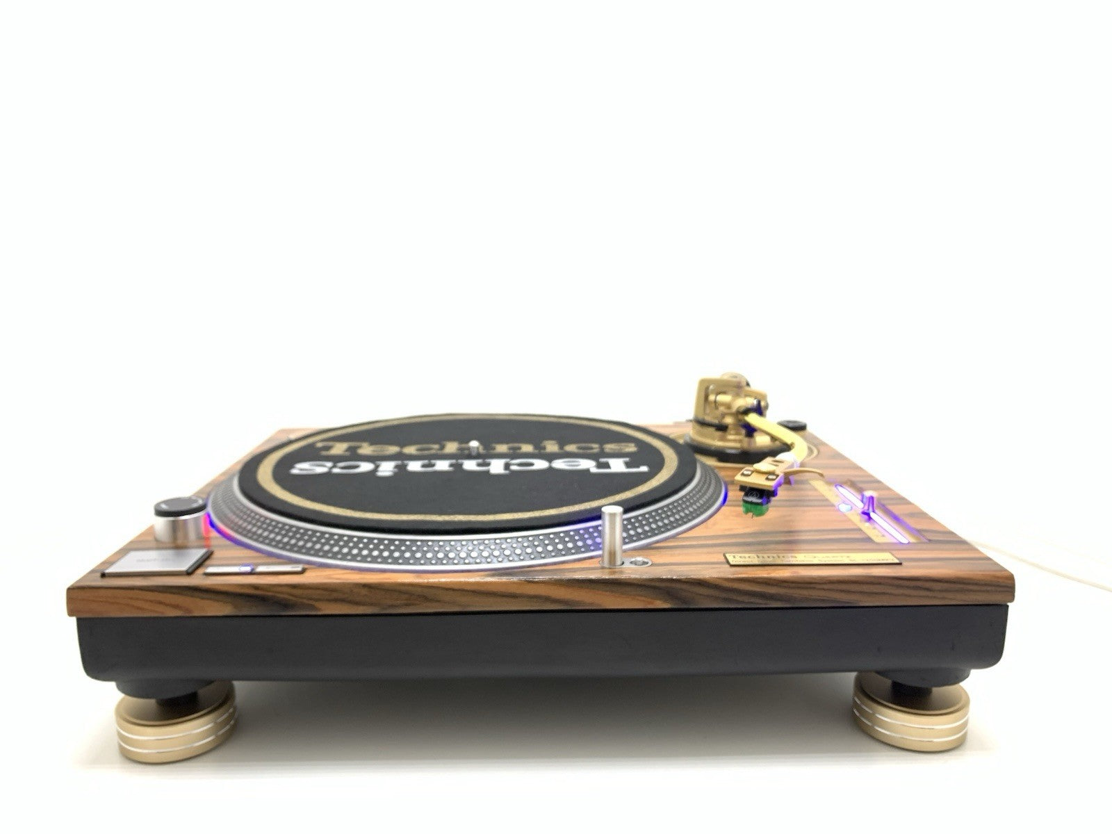 TECHNICS SL 1200 MK2 Wood And Gold Direct Drive Turntable Vintage Work Like -