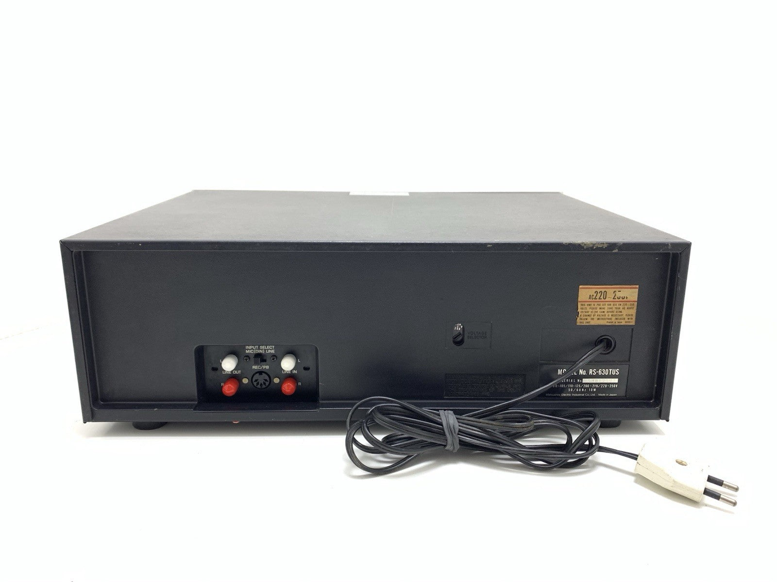 TECHNICS RS 630T Stereo Cassette Tape Deck 2 Head Vintage 1978 Work Good Look