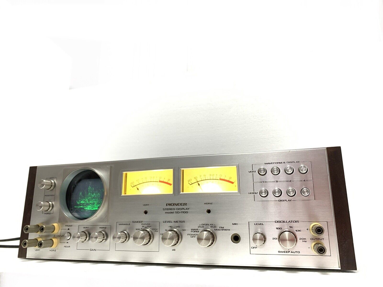 PIONEER SD-1100 Stereo Display Audio Scope VERY RARE Vintage 1972 WORK Good Look