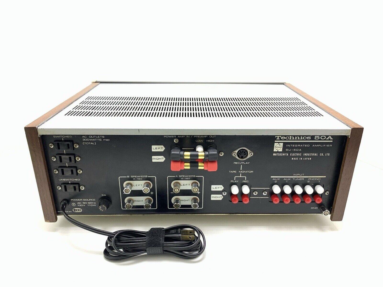 TECHNICS SU 50A Stereo Integrated Solid State Amplifier Vintage 1969 GOOD LOOK