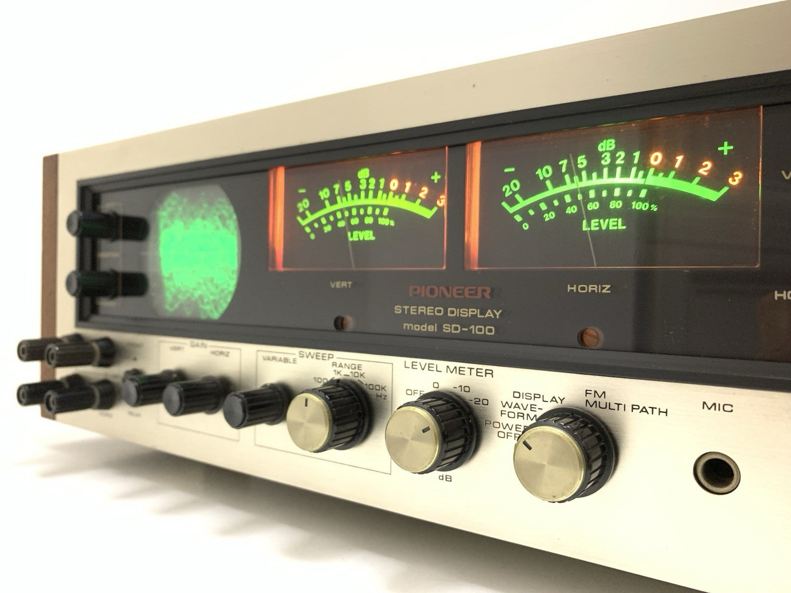 PIONEER SD 100 Stereo Display Audio Scope VERY RARE Vintage 1971 WORK Good Look