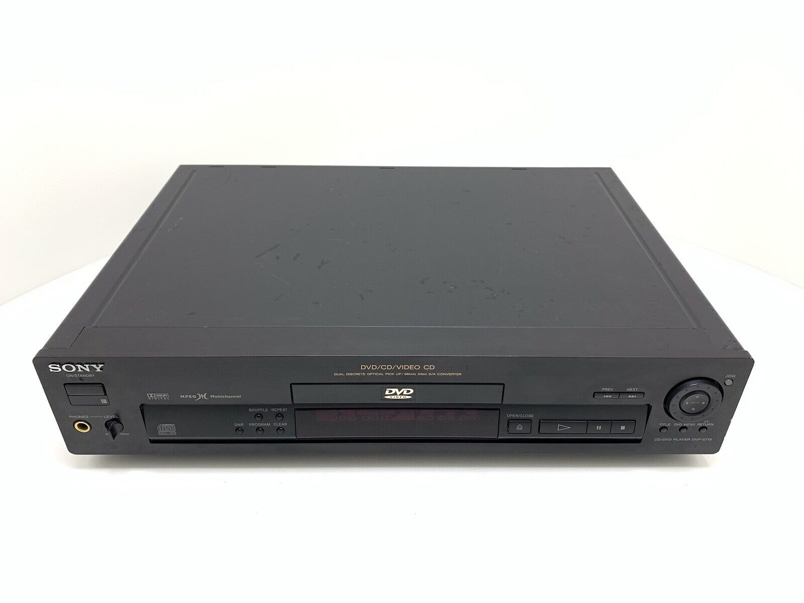 SONY DVP-S715 DVD VÍDEO CD Compact Disc + Remote VINTAGE 1998 WORK Good Look