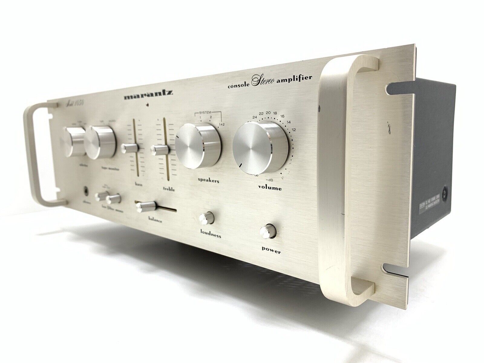 MARANTZ 1050 Rack Stereo Integrated Amplifier 50 RMS Vintage 1978 WORK Good Look