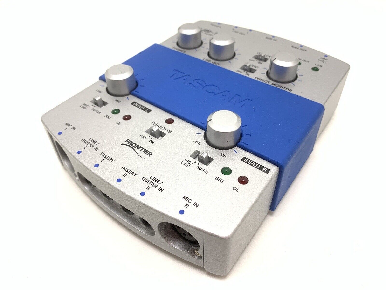 TASCAM US-122 USB AUDIO MIDI Interface with Original Box WORK Perfect Good Look