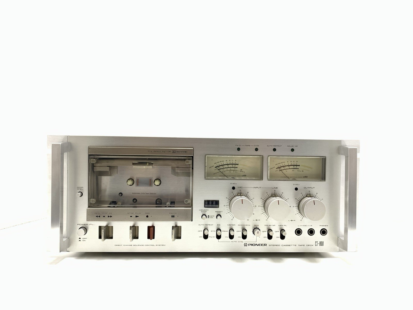 PIONEER CT 800 with handles Rack 19" Rare Stereo Tape Deck Vintage WORK GoodLook