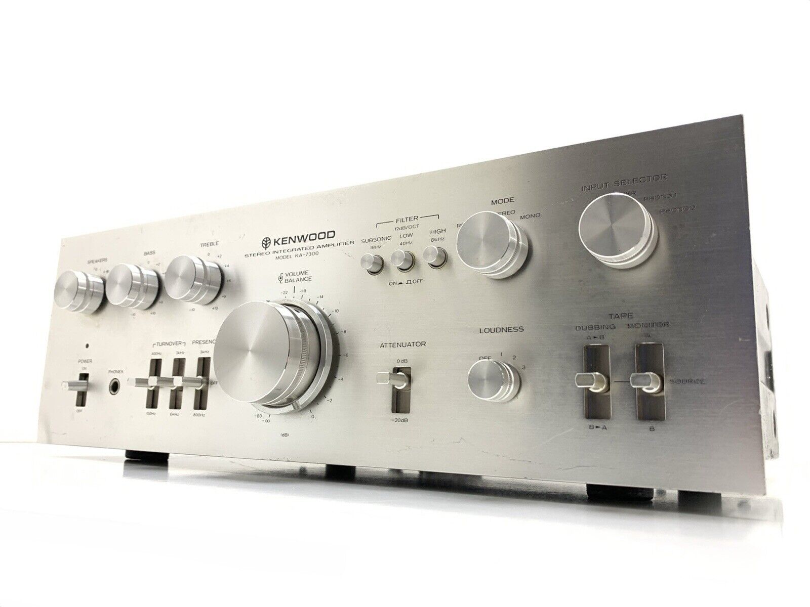 KENWOOD KA 7300 Integrated Stereo Amplifier 65+65 WRMS Vintage 1976 Good Look